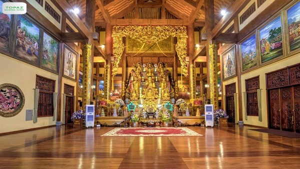 Diện tích chùa Ba Vàng - Kỷ lục ngôi chùa trên núi có chính điện lớn nhất Đông Dương