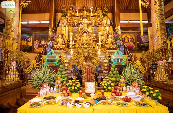 Diện tích chùa Ba Vàng - Kỷ lục Ngôi chùa có nơi thờ Tam bảo lớn nhất Việt Nam