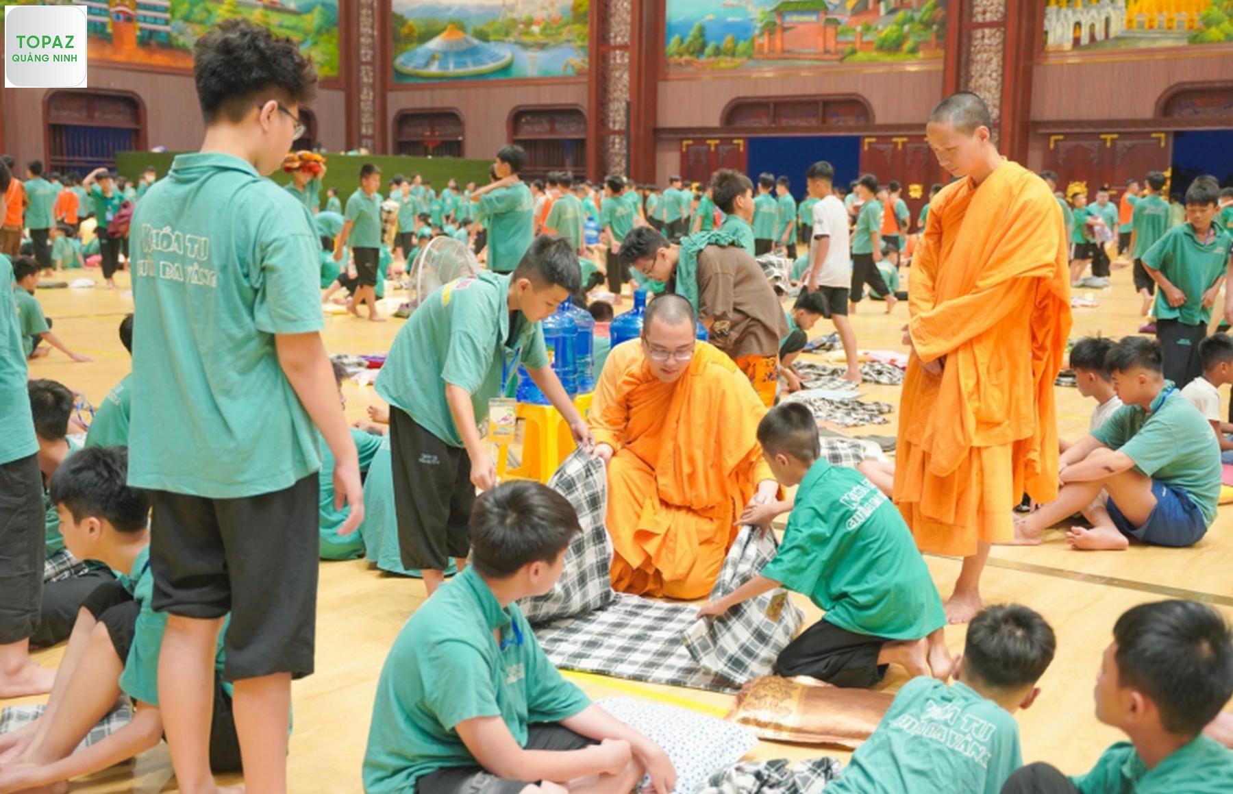 Hoạt động tại khóa tu mùa hè chùa Ba Vàng