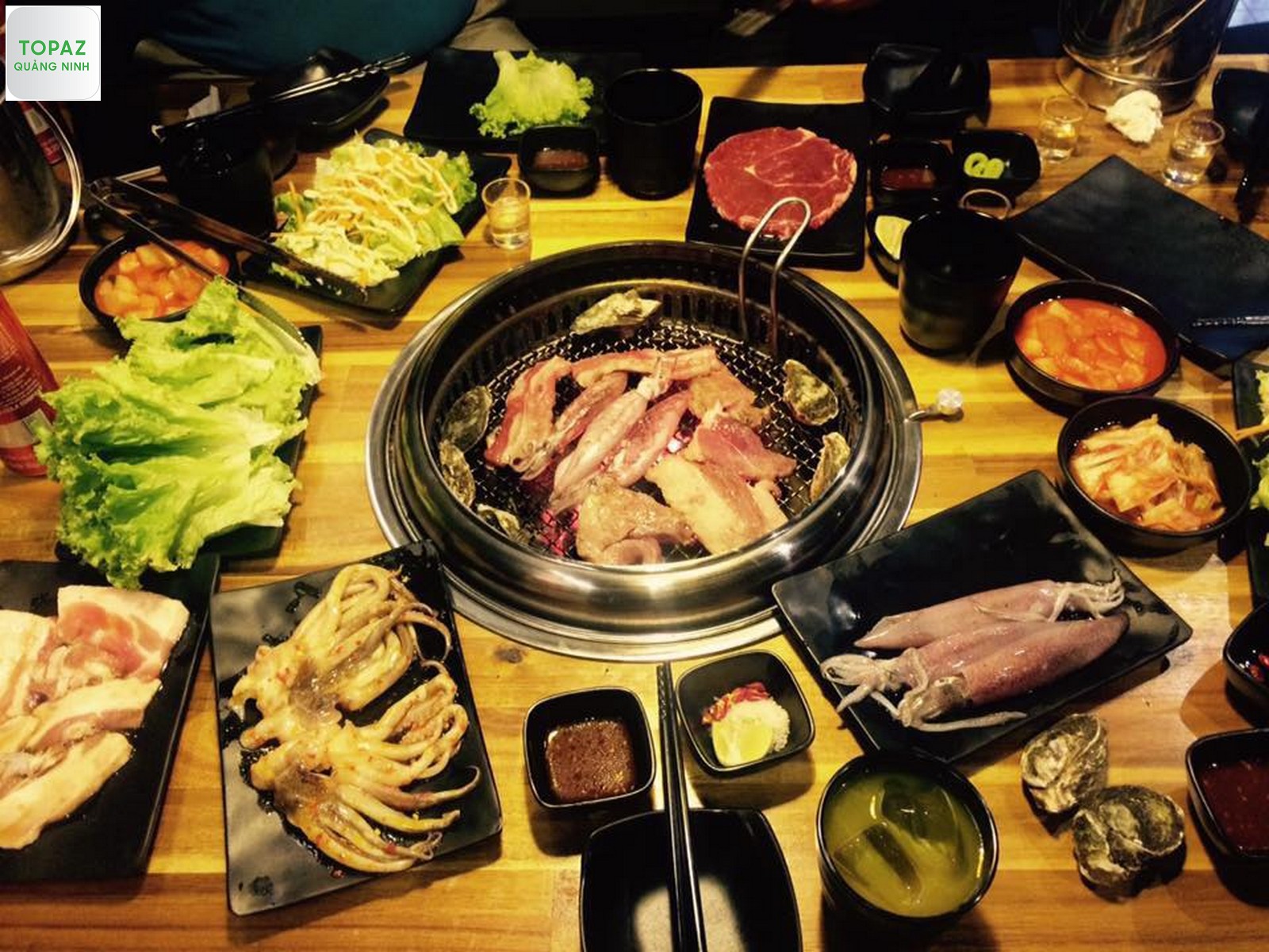 Chất lượng đồ ăn ở Soowon BBQ khá ổn so với mức giá và mặt bằng chung