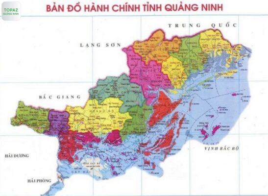 Hình ảnh bản đồ hành chính tỉnh Quảng Ninh