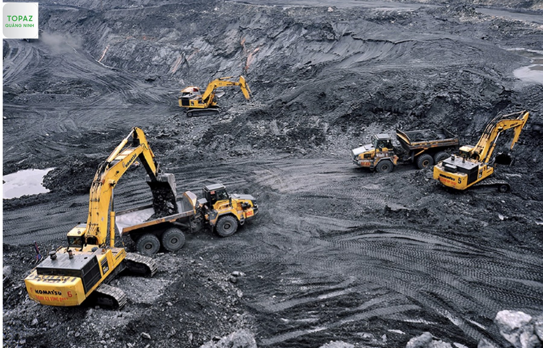 Hình ảnh khai thác than tại tỉnh Quảng Ninh 