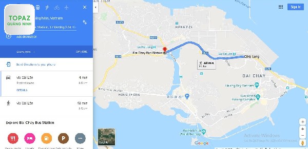 Cách di chuyển từ trung tâm thành phố Hạ Long đến bến xe Bãi Cháy