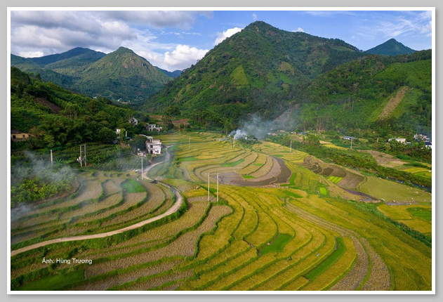 Hình ảnh ruộng bậc thang ở Bình Liêu đẹp say đắm lòng người 